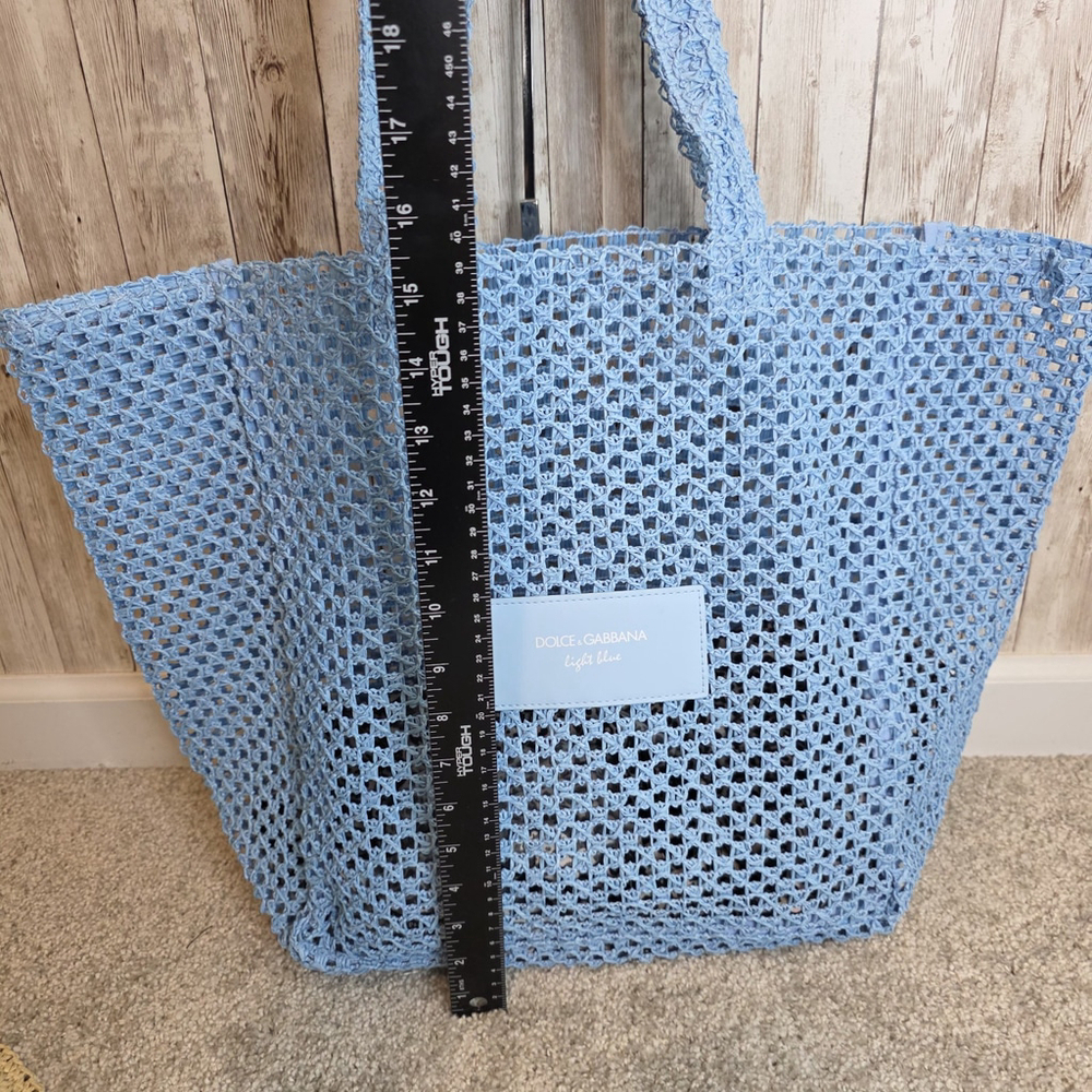 Dolce & Gabbana Summer Beach Straw Large Tote Bag With Matching Sun Stra… - Picture 5 of 10